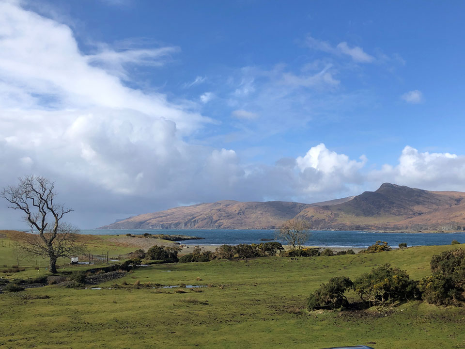 View from the master bedroom of Laggan Lodge